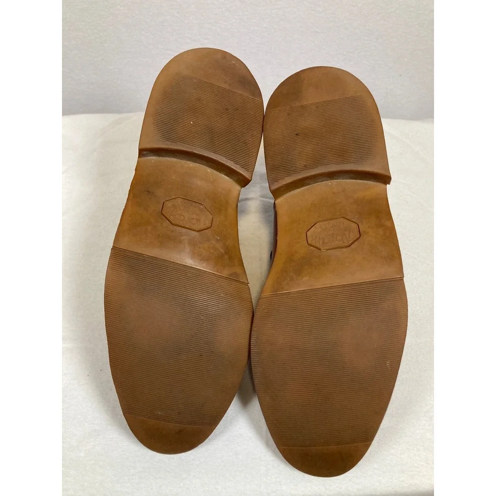 Dexter Beacon Hill Oxford Shoes Mens 7.5 M Brown‎ Leather Vibram Sole USA W646-2